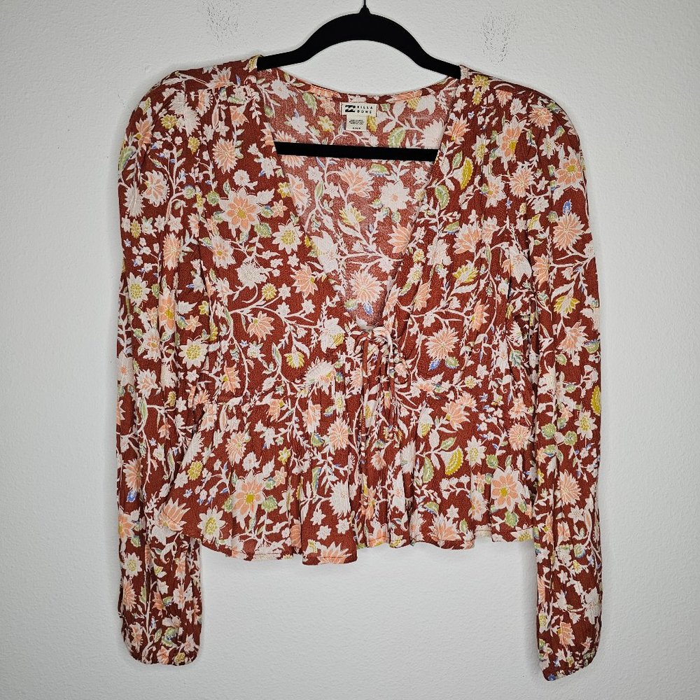 NWT Billabong Women's Floral Blouse Size Medium